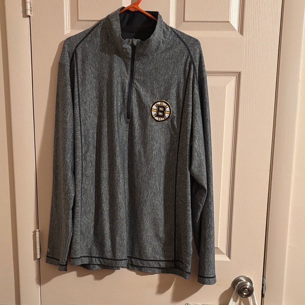 Antigua Black Quarter-Zip Pullover